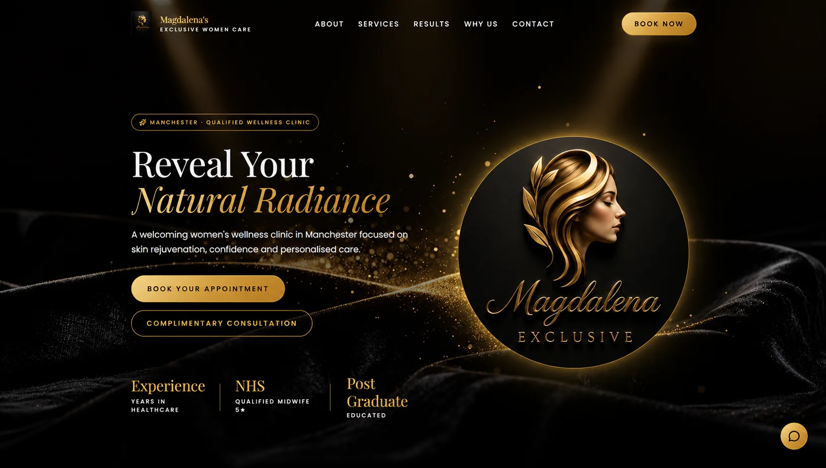 Site Magdalena Exclusive desenvolvido pela Apex Agency Studio